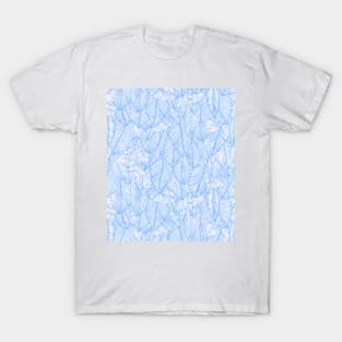 Blue Feather Angel Wings Print T-Shirt